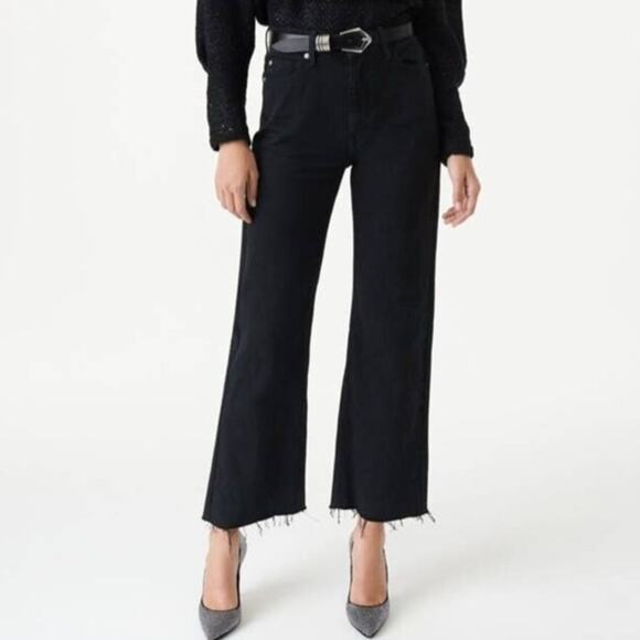 IRO Black Aiden High Waist Straight Leg Jeans Size 28 - Picture 1 of 13